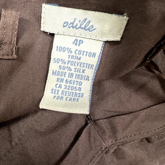 Anthropologie Odille Strapless Pleated Peppermint Tea Dress 4P 4 Petite SP PS - Picture 9 of 10